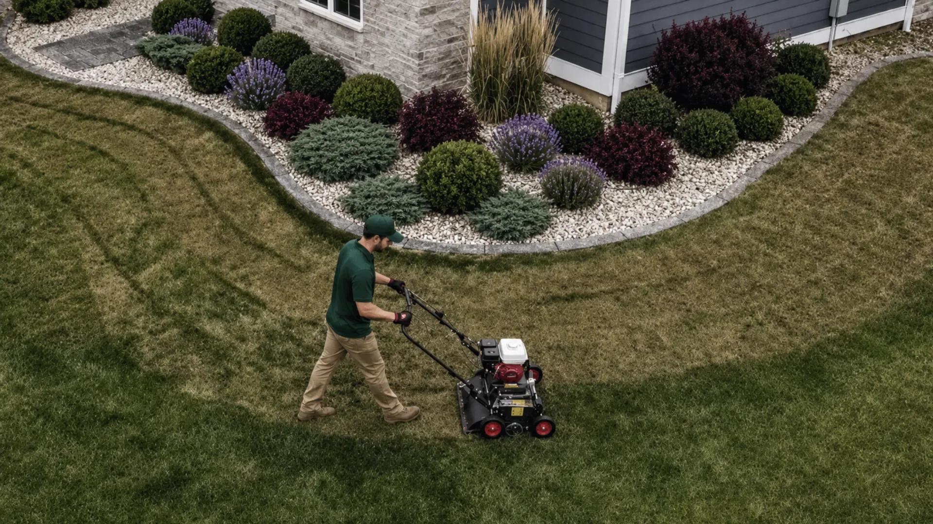 Lawn-Aeration Greenlii Trailer Truck Gray