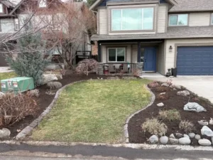 Curved Front Lawn Landscaping